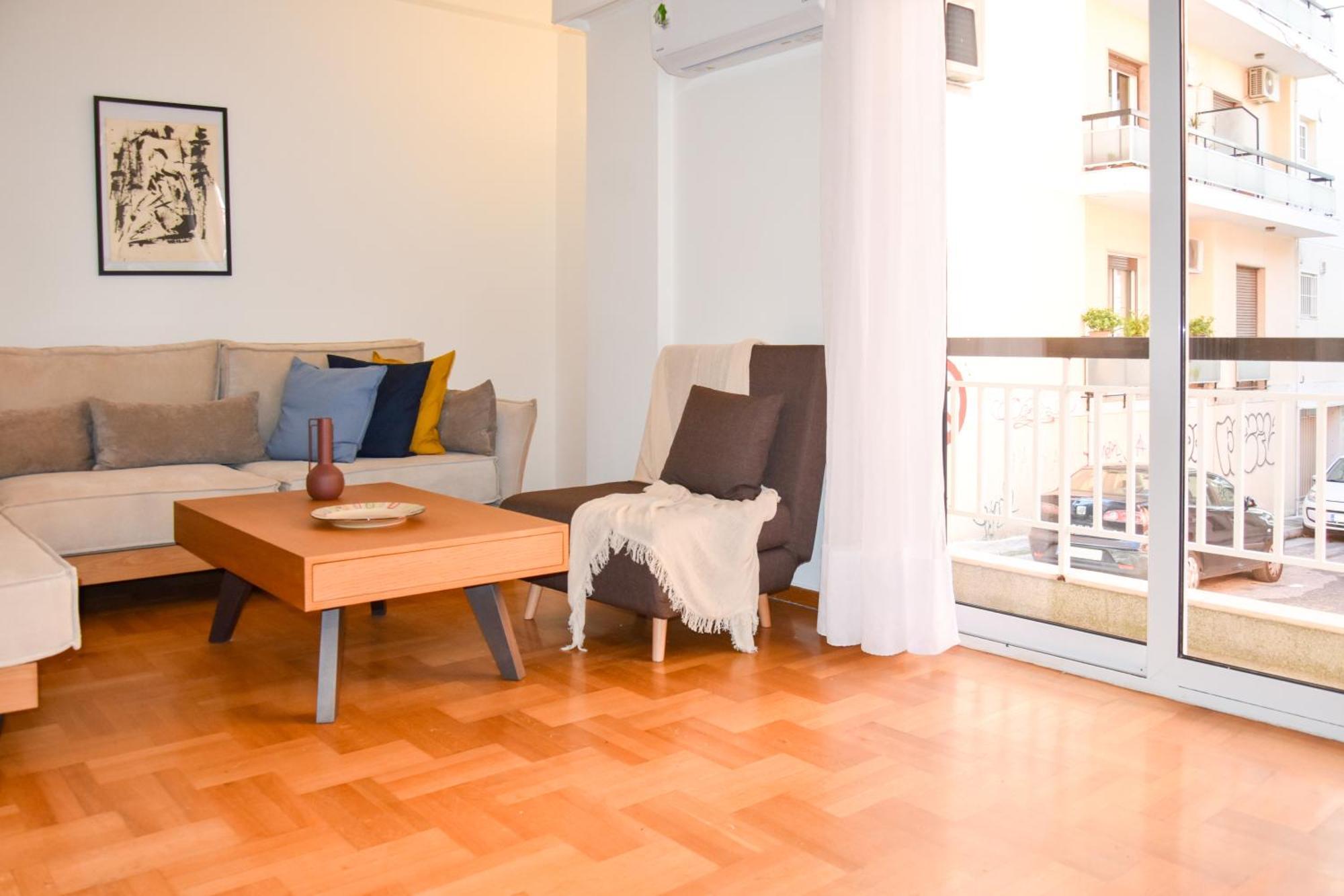 Spacious Modern Apartment In Pagkrati 雅典 外观 照片