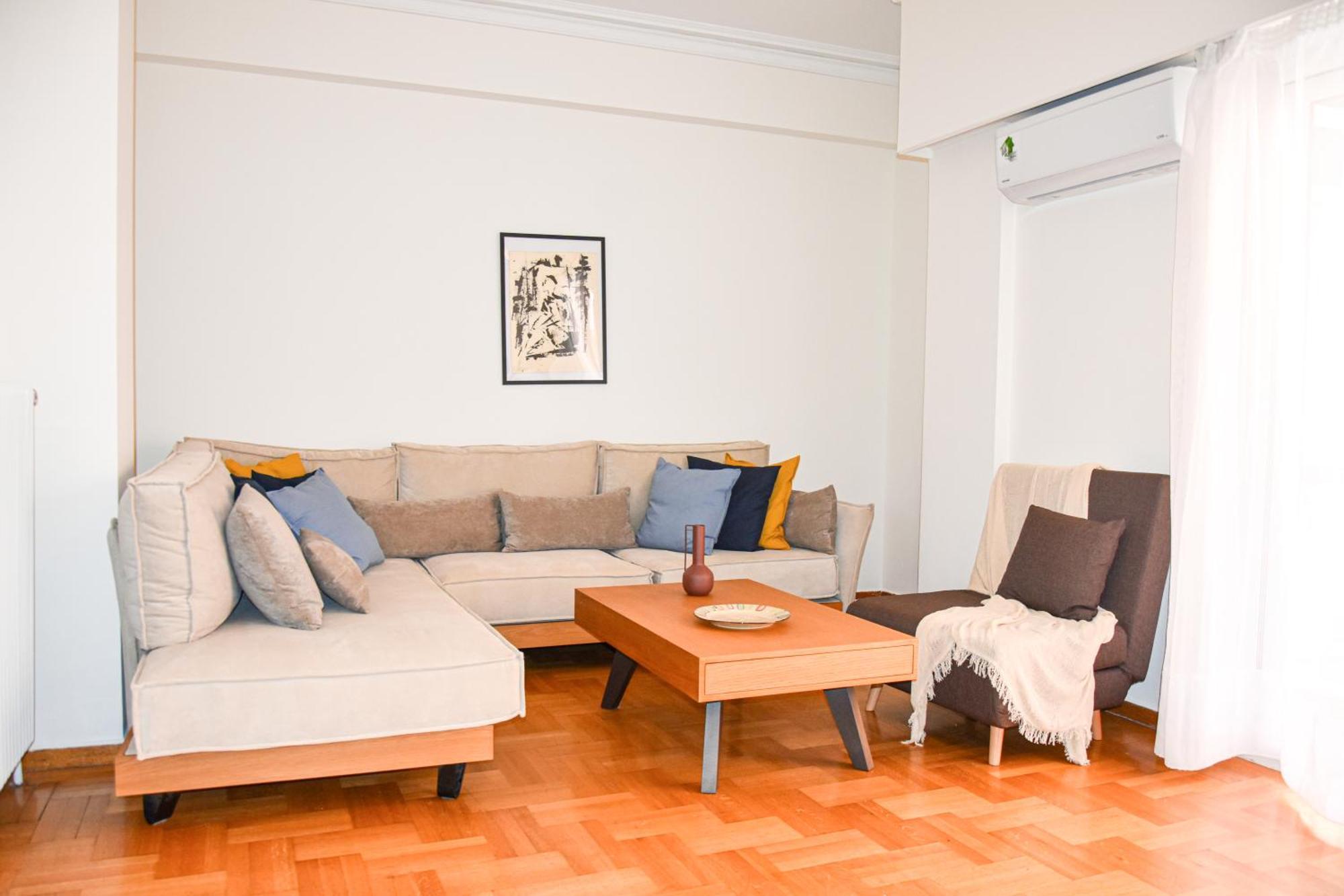 Spacious Modern Apartment In Pagkrati 雅典 外观 照片